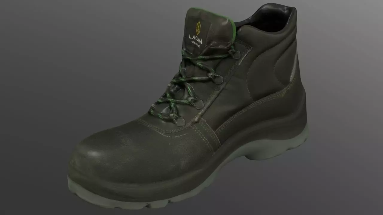 Boot 3D model Low-poly 3D model_0