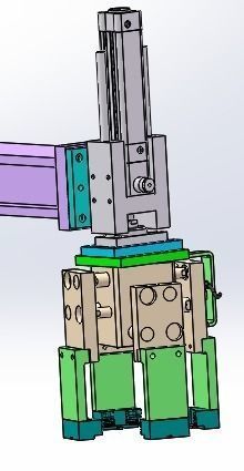 The rotary clamping mechanism 3D model_2