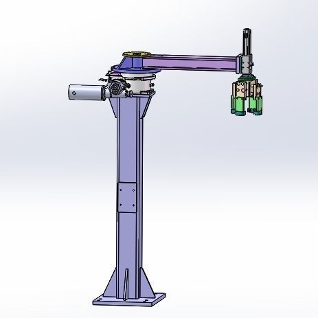 The rotary clamping mechanism 3D model_4