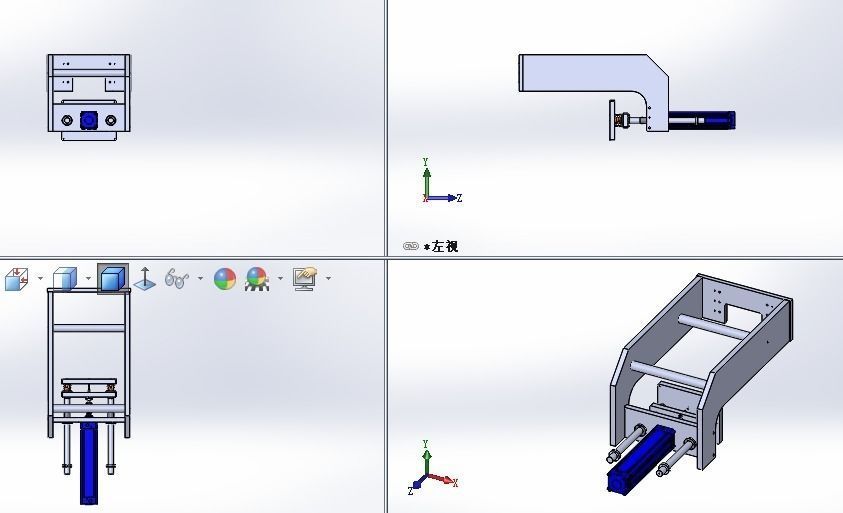 The pressure laminate  mechanism 3D model_4