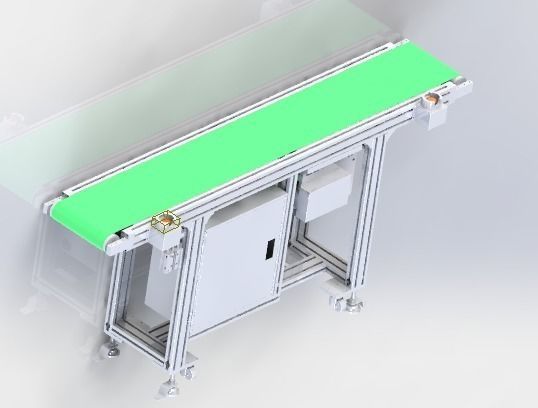 2 m conveyor line 3D model_0