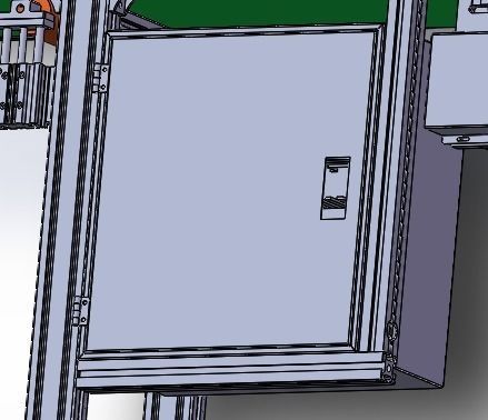 2 m conveyor line 3D model_3