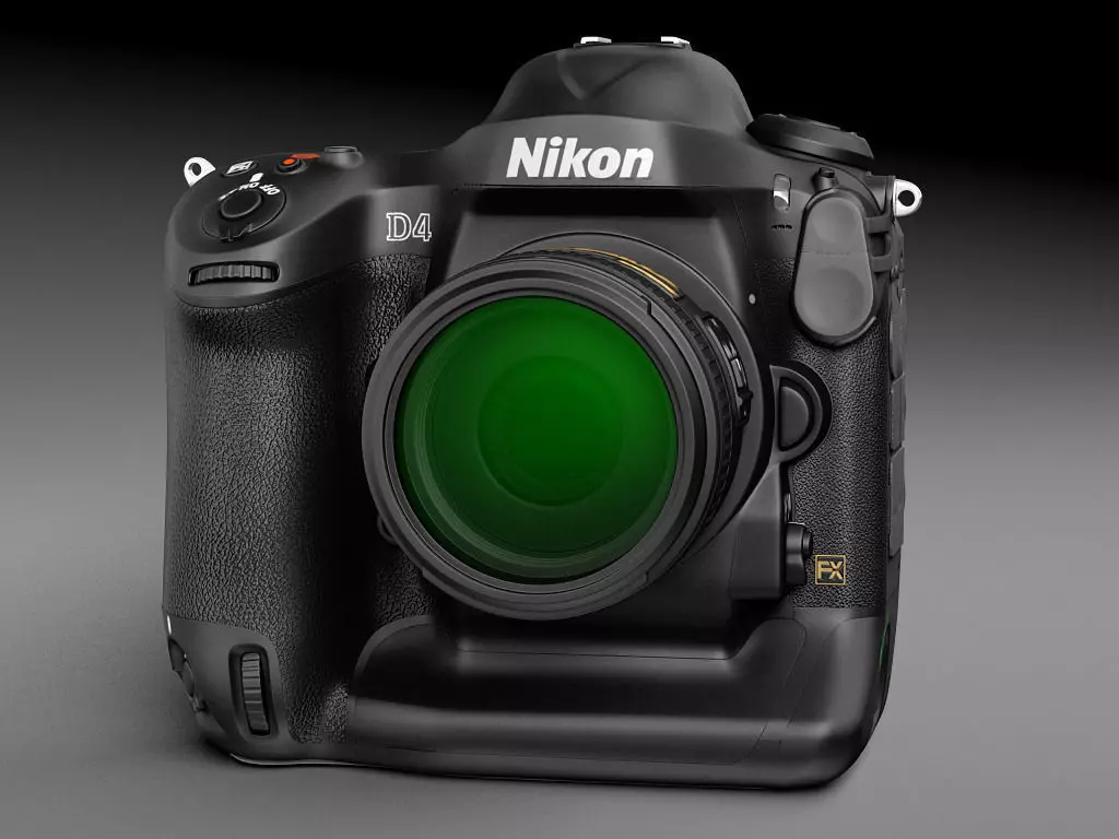 Nikon D4 Photo Camera 3D model
