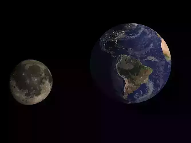 solar system 3d  Low-poly 3D model