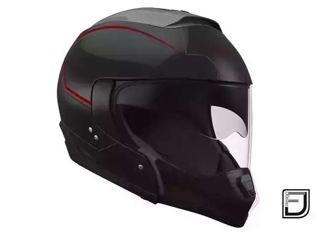 Black Modular Helmet