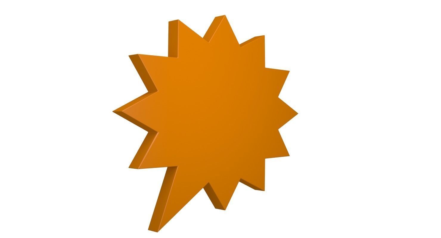 Speech Bubble V03 3D model_5