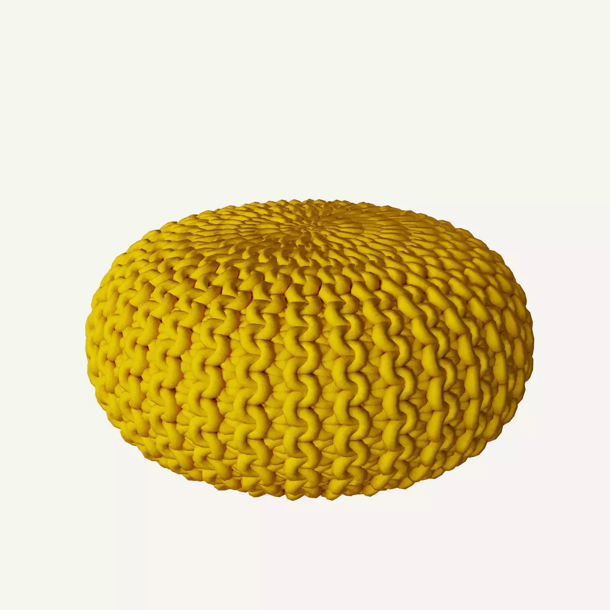 Urchin pouf Low-poly 3D model