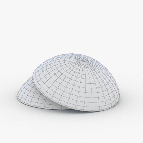 0078 - Bean Bag Chair Low-poly 3D model_1