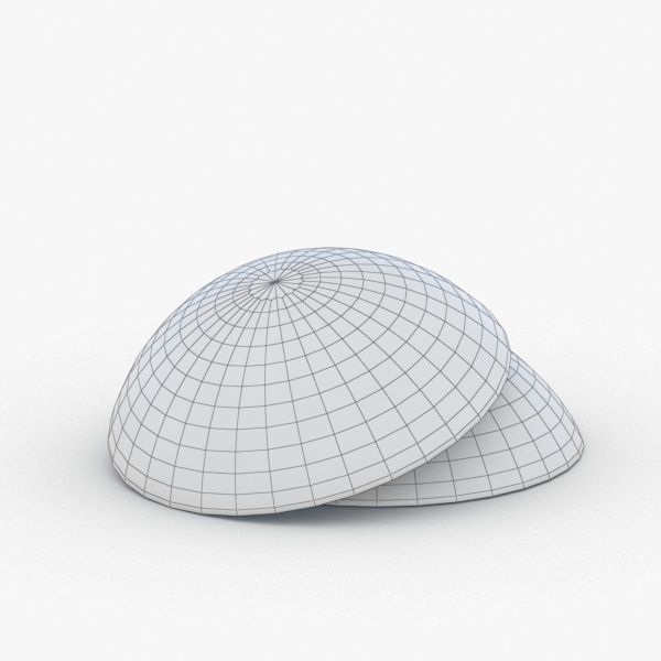 0078 - Bean Bag Chair Low-poly 3D model_4