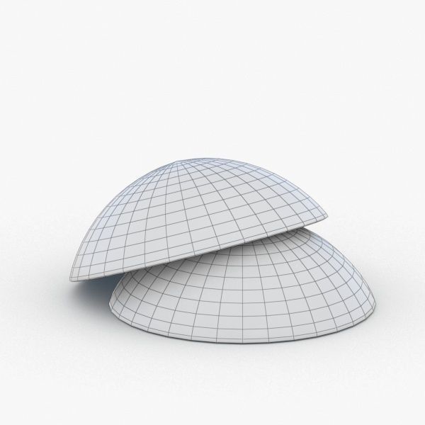 0078 - Bean Bag Chair Low-poly 3D model_2