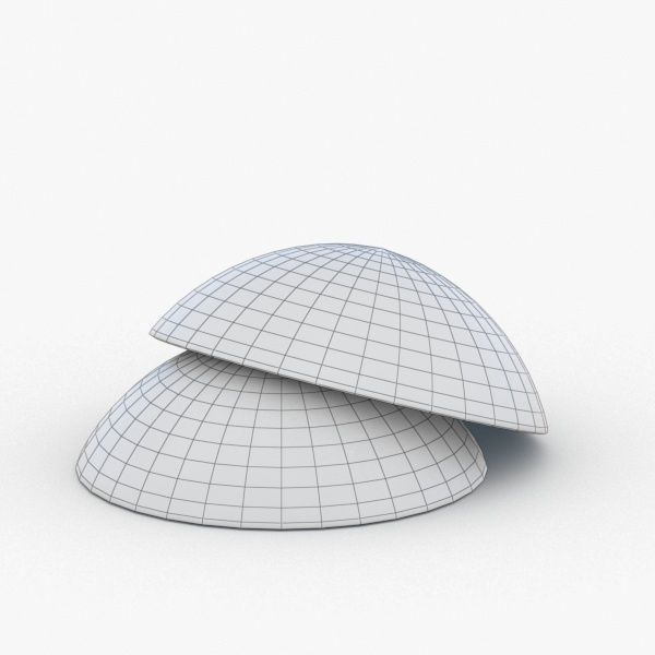 0078 - Bean Bag Chair Low-poly 3D model_3