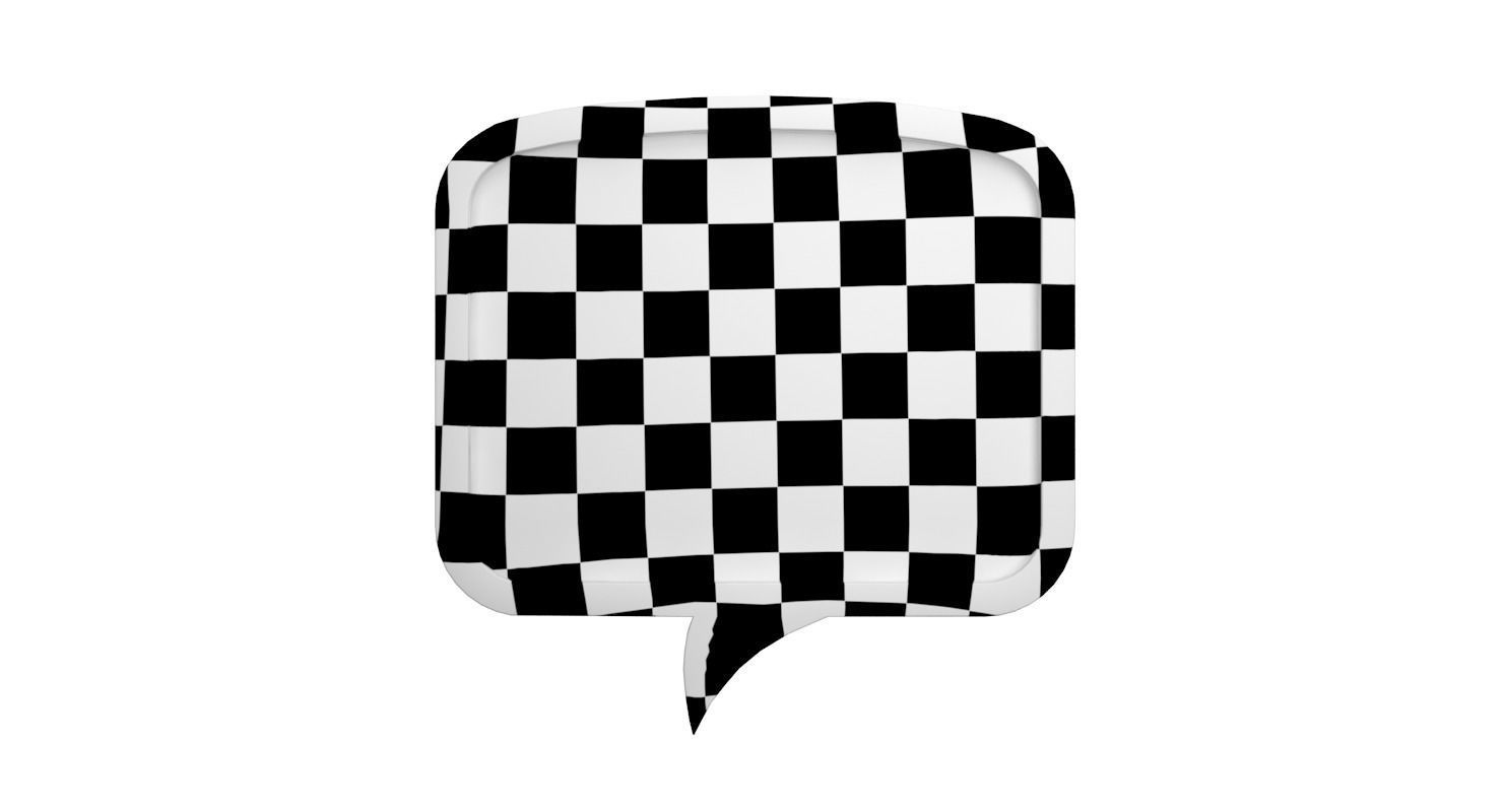 Speech Bubble V04 3D model_10