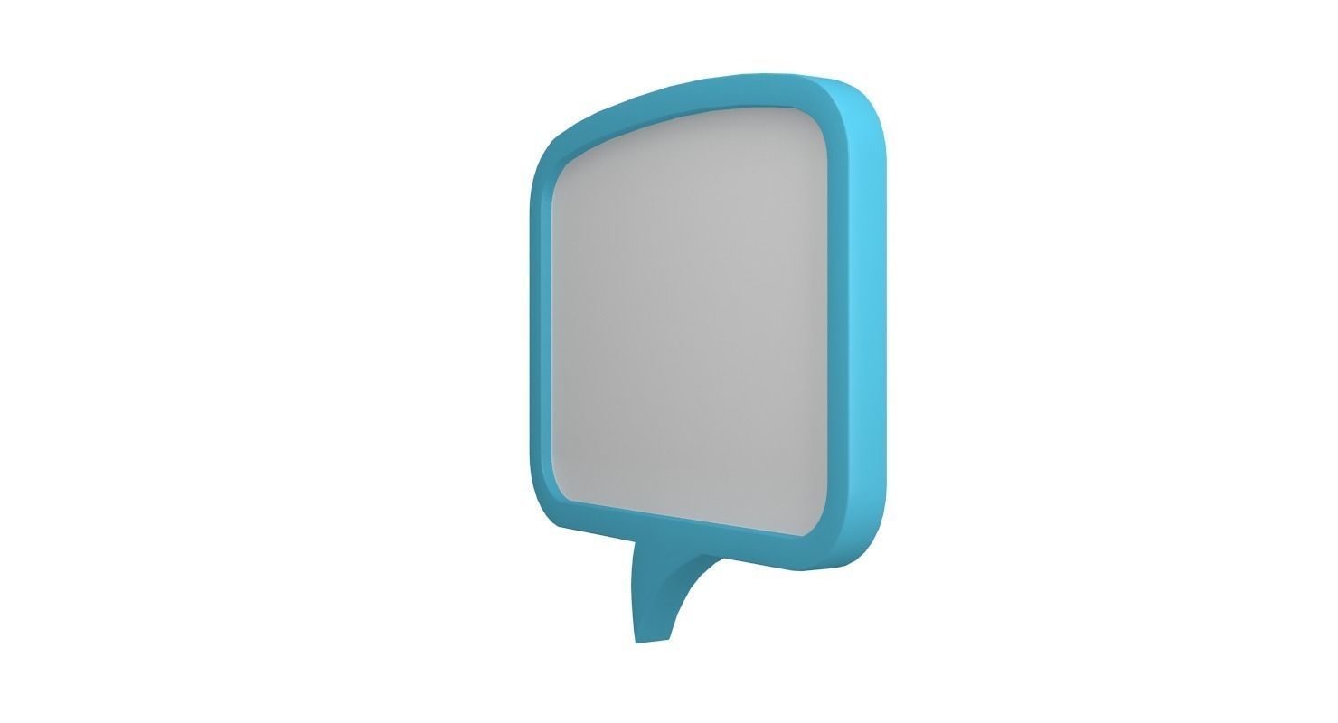 Speech Bubble V04 3D model_6