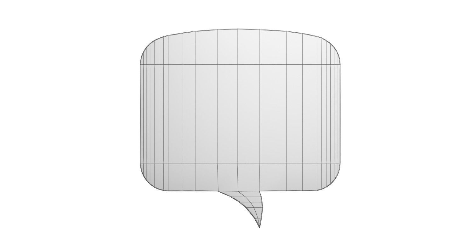 Speech Bubble V04 3D model_9
