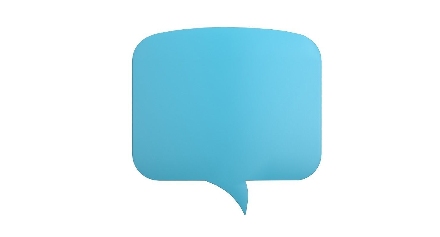 Speech Bubble V04 3D model_4