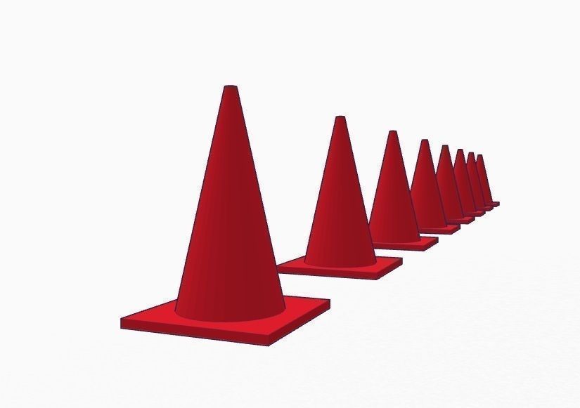 Traffic Cone 3D print model_2