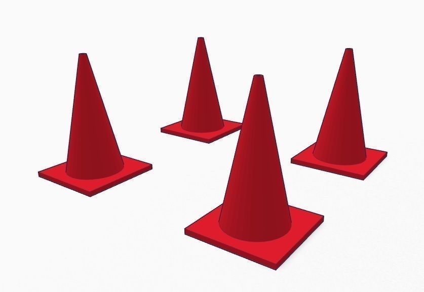 Traffic Cone 3D print model_1