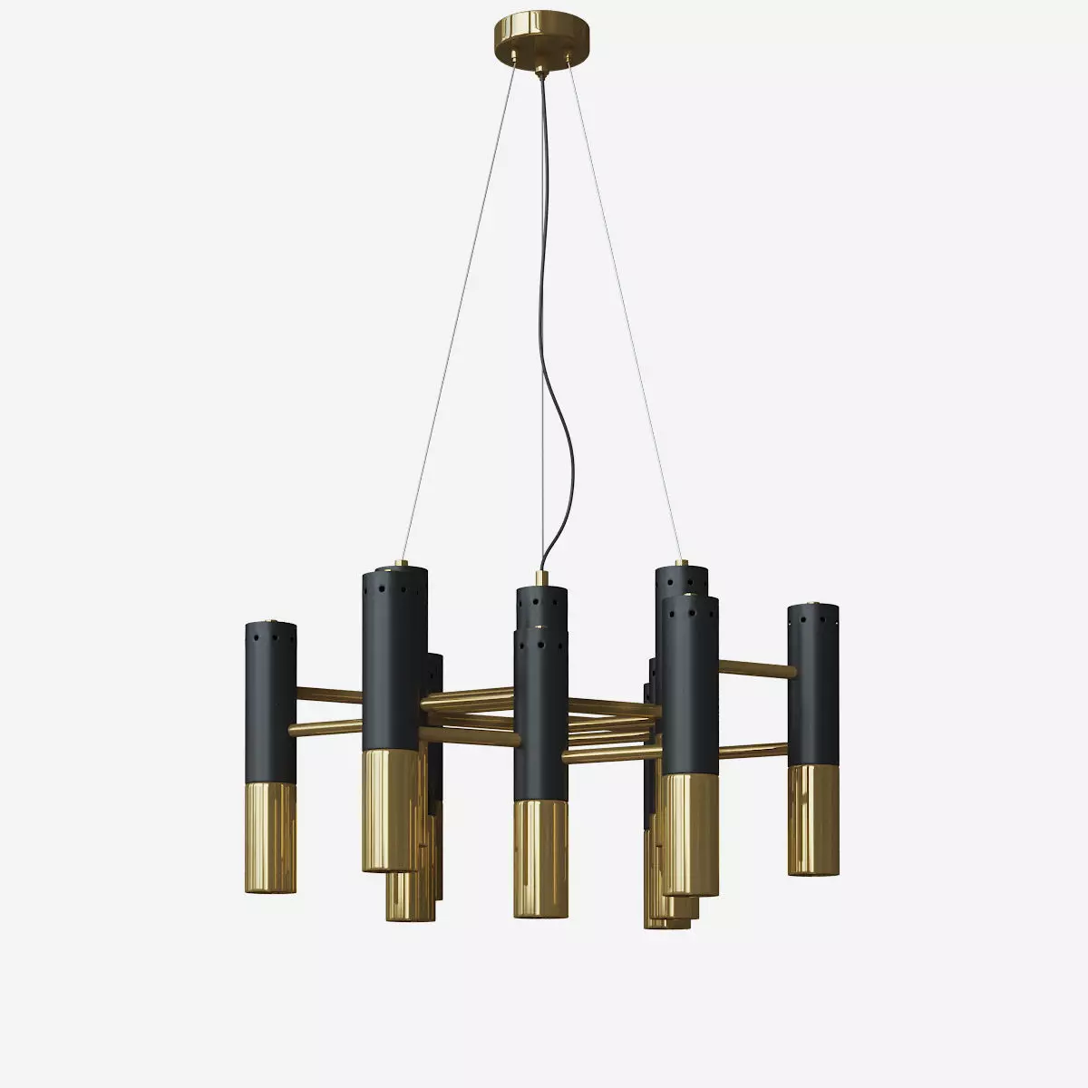 Ike suspension light Low-poly 3D model_0