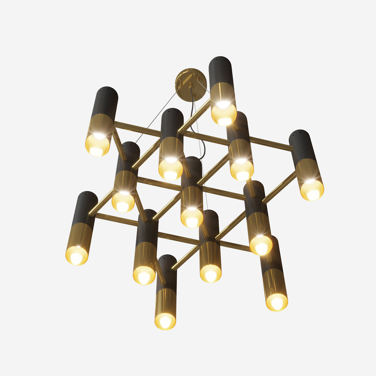 Ike suspension light Low-poly 3D model_2