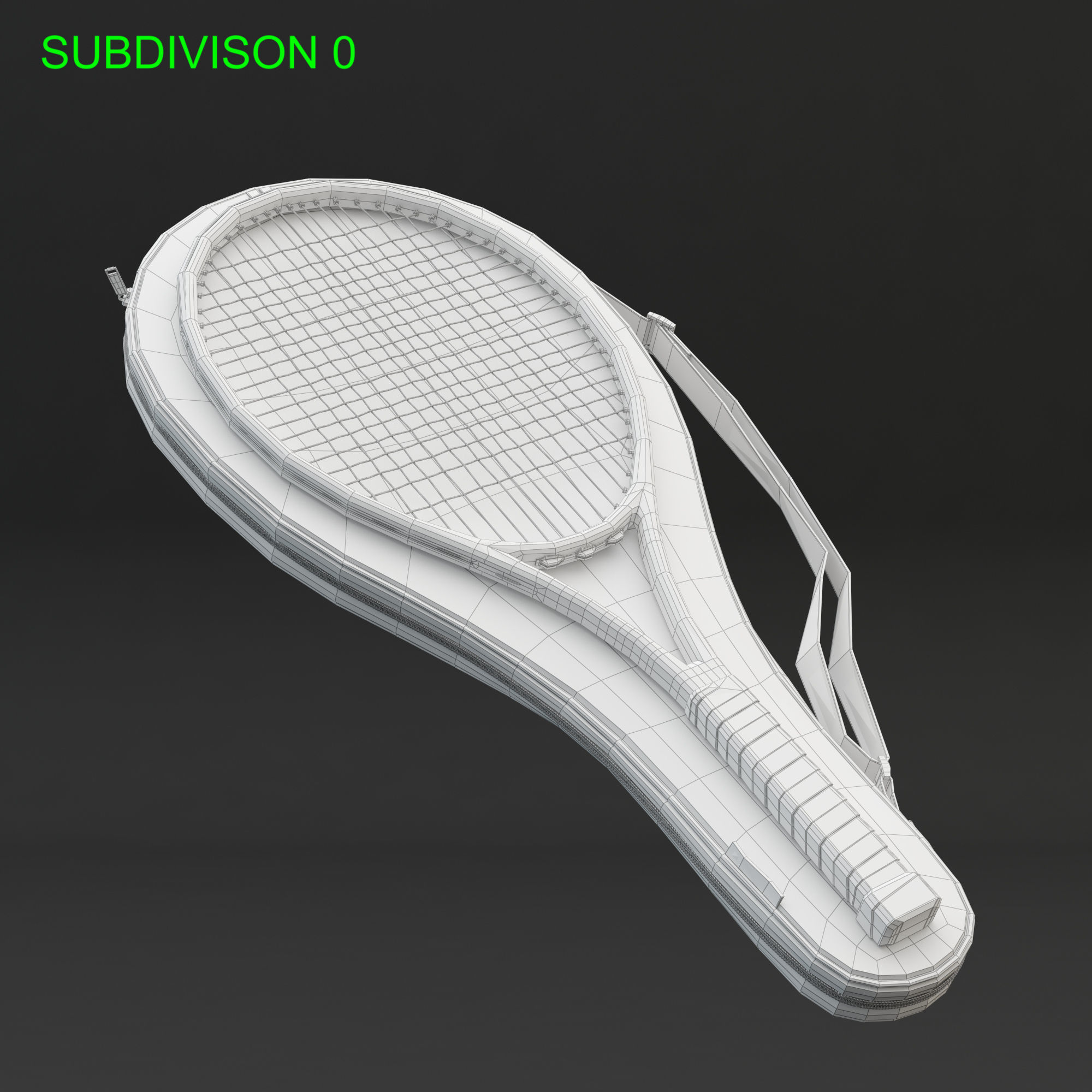 Tennis Racket Head IG Challenge 3D model_20
