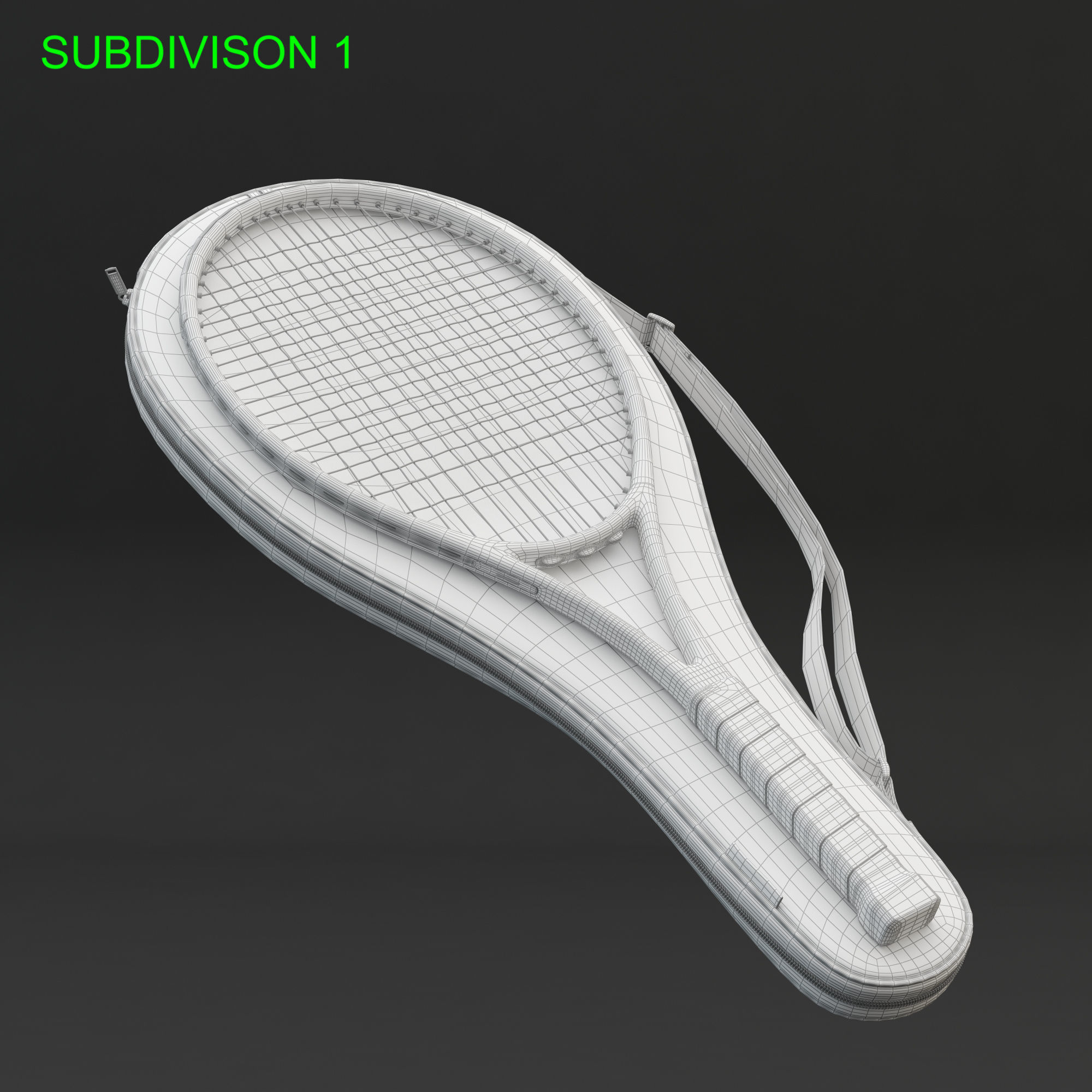 Tennis Racket Head IG Challenge 3D model_18