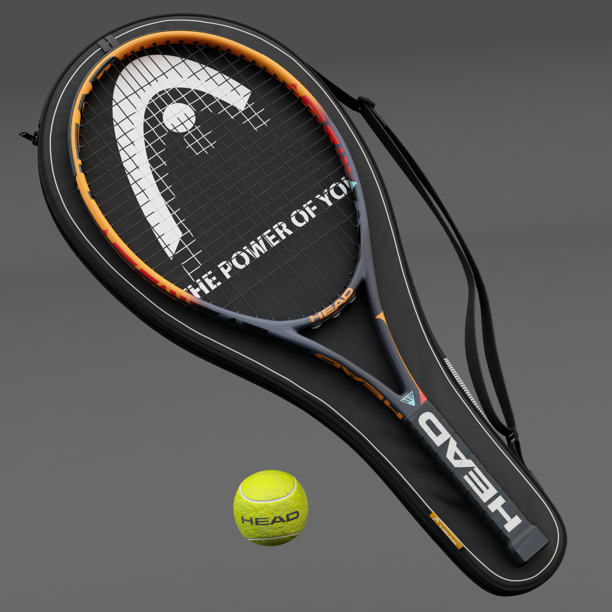Tennis Racket Head IG Challenge 3D model_2