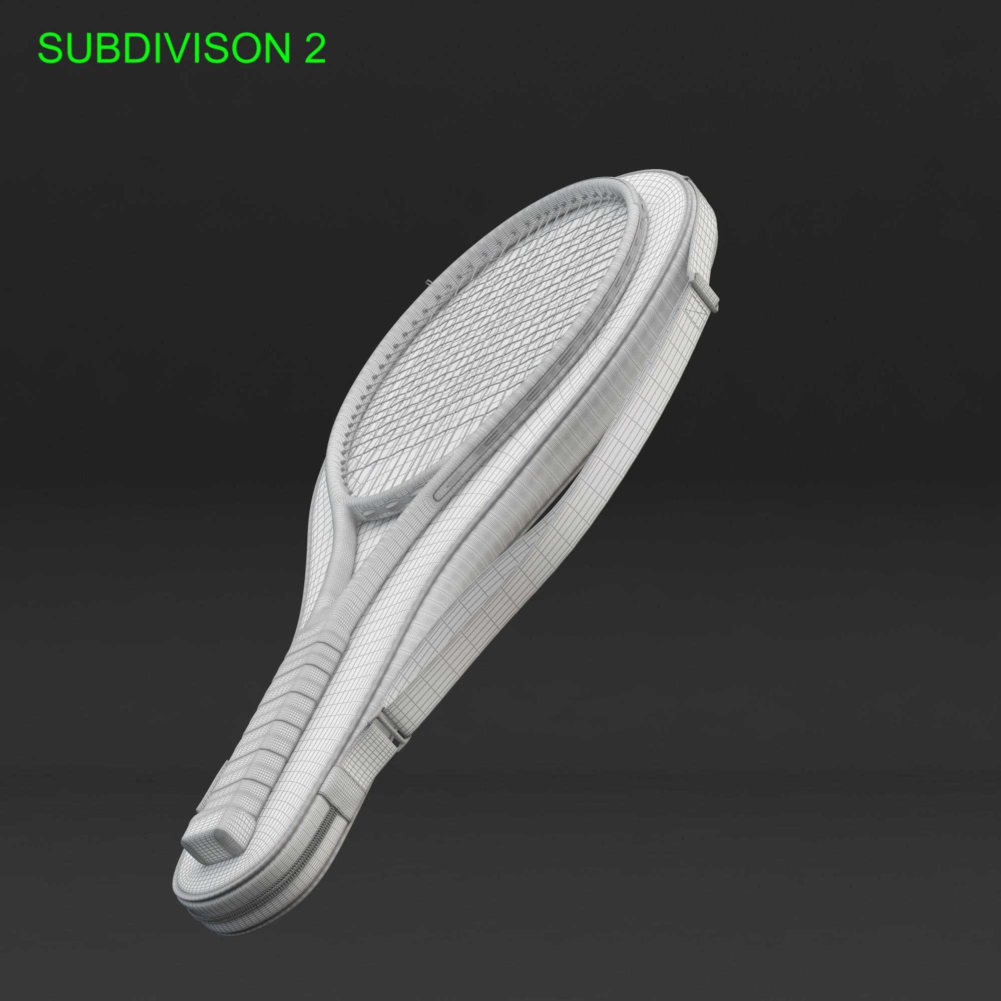 Tennis Racket Head IG Challenge 3D model_23