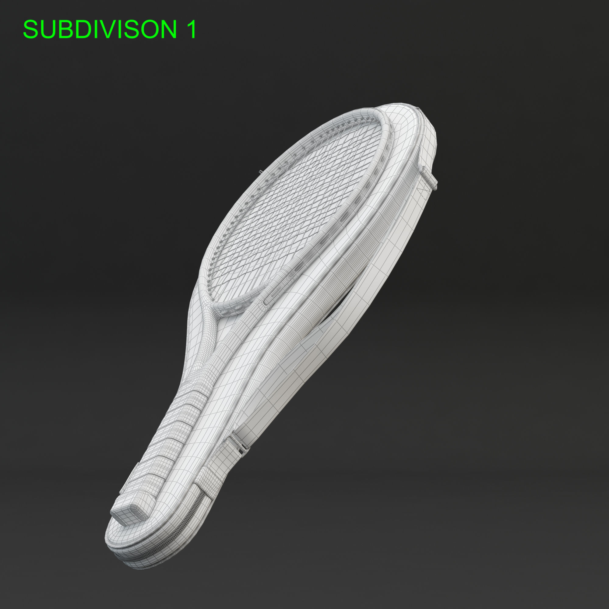 Tennis Racket Head IG Challenge 3D model_19