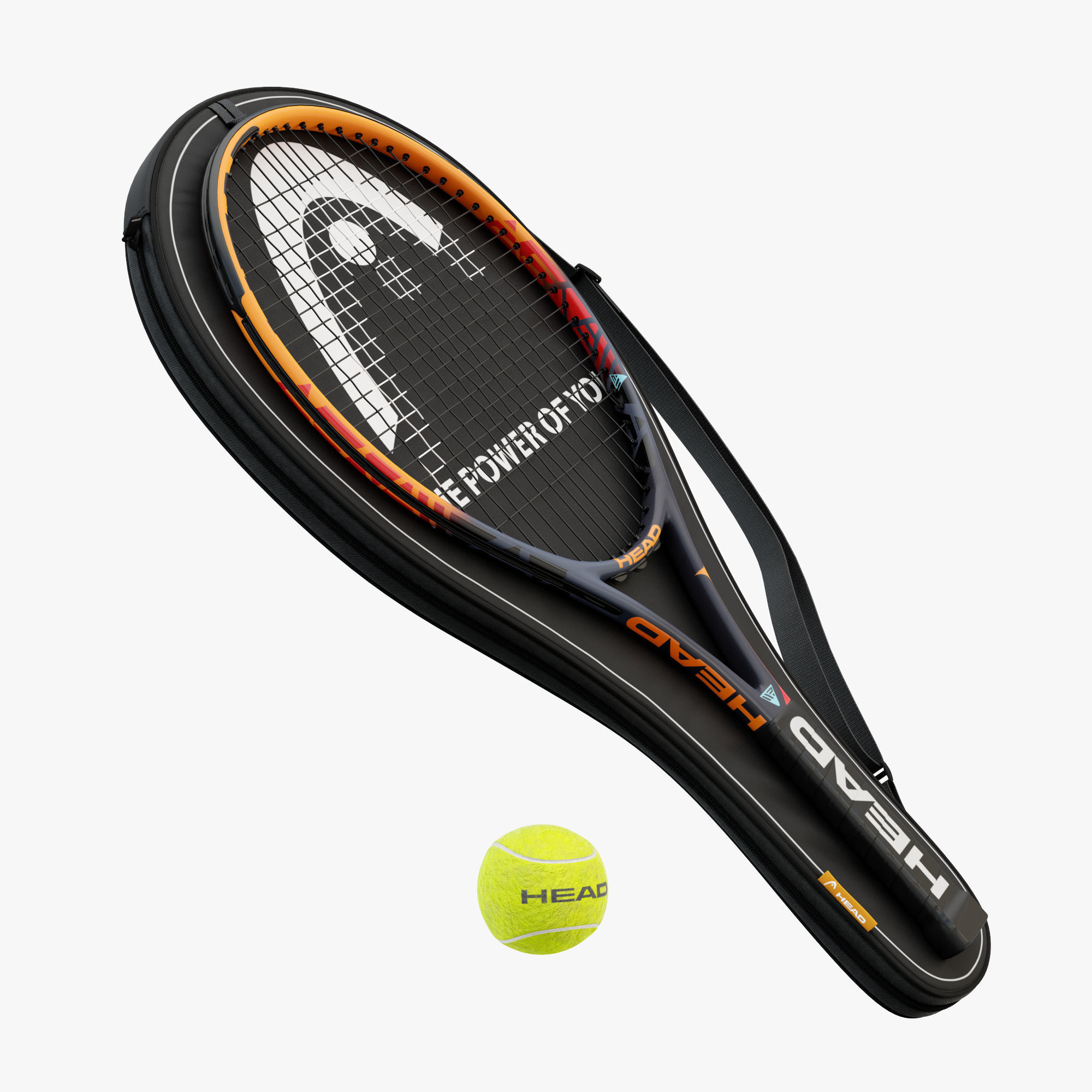 Tennis Racket Head IG Challenge 3D model_7