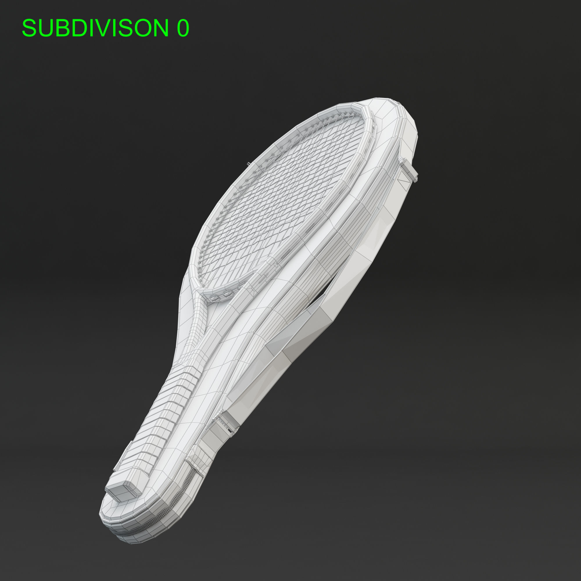 Tennis Racket Head IG Challenge 3D model_16