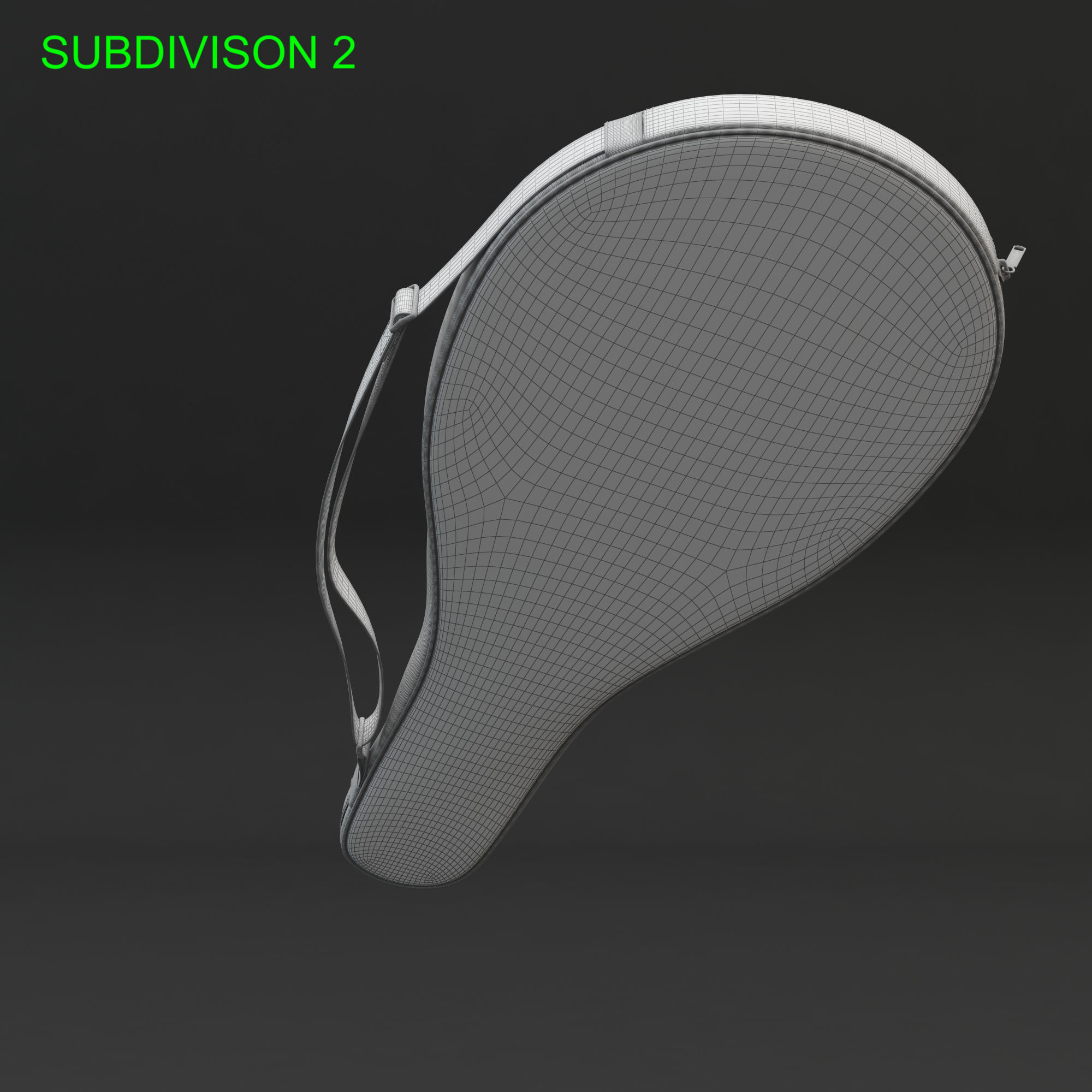 Tennis Racket Head IG Challenge 3D model_21