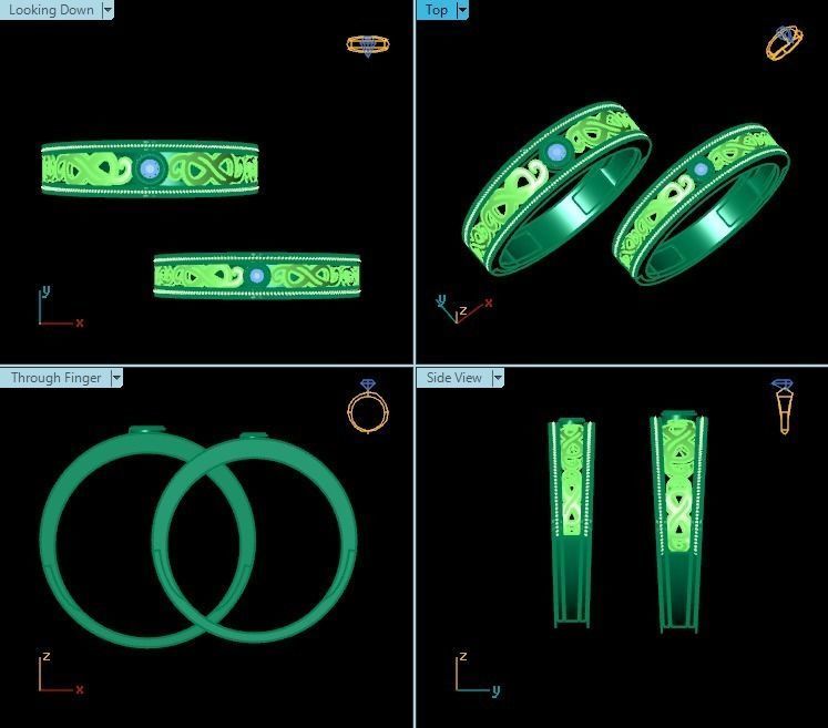 Ring T00365 3D print model_2