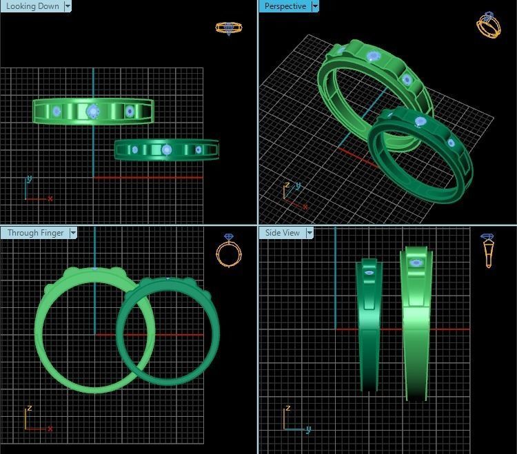 Ring T00367 3D print model_2