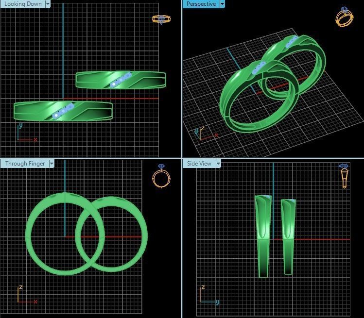 Ring T00368 3D print model_2