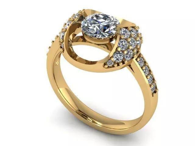 Ring T00369 3D print model_0