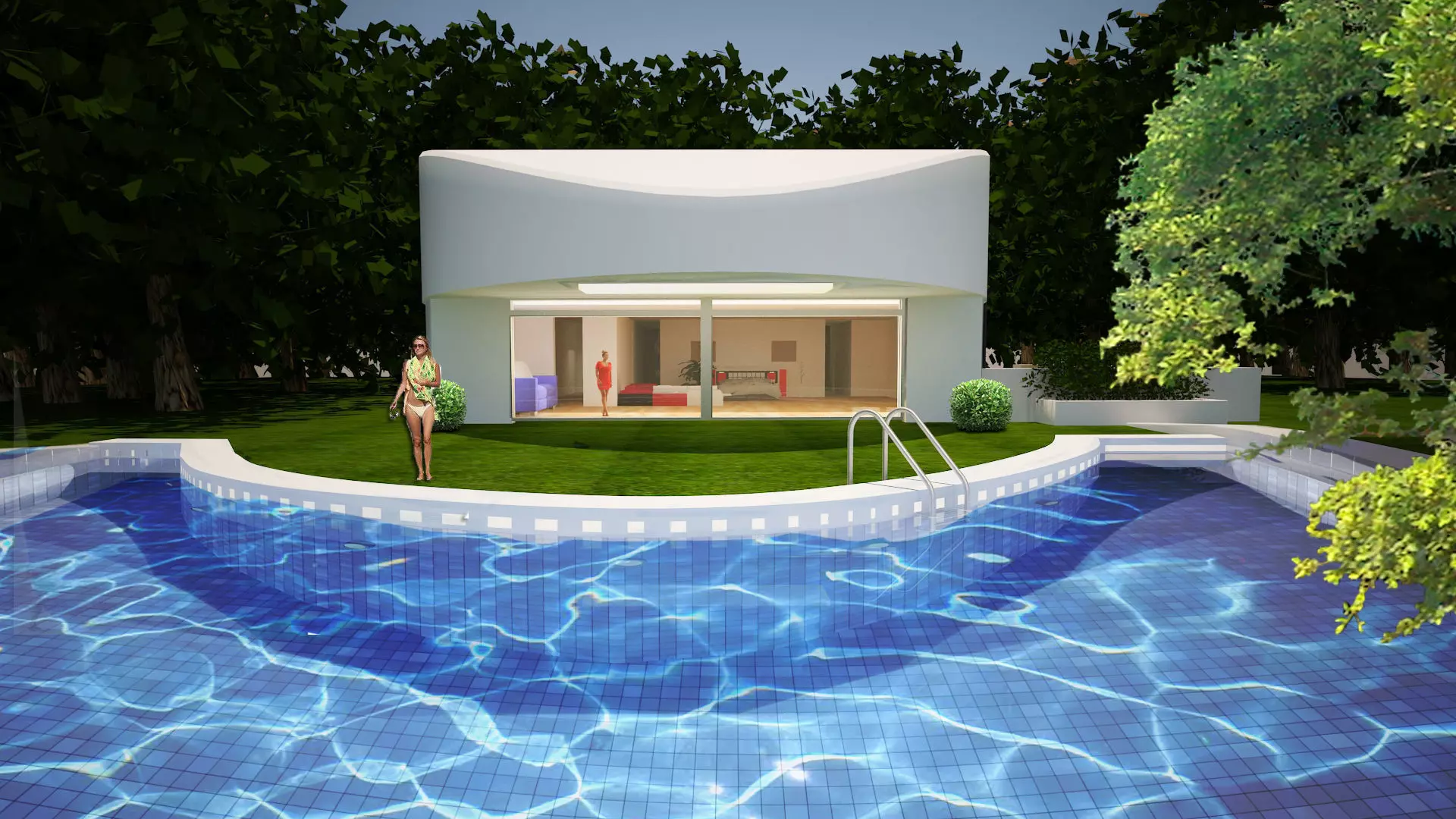 Balint-house house with swimming pool 3D model