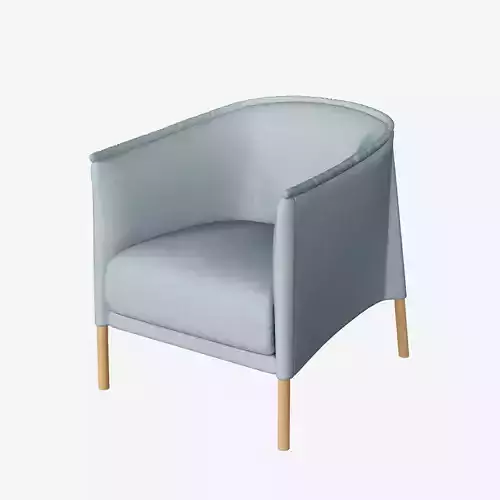 Talo Armchair by Sancal Low-poly 3D model