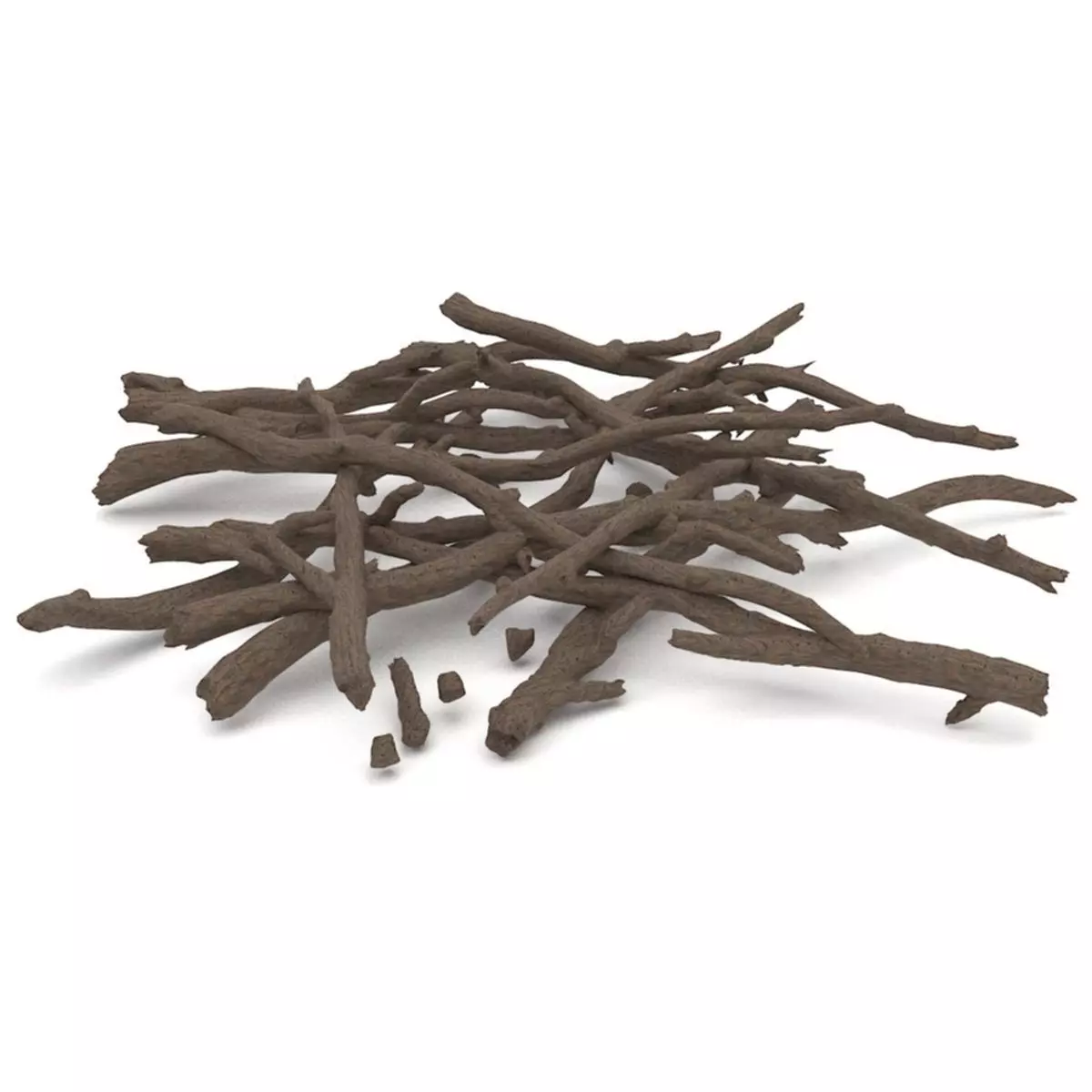 Twigs 2 pile of sticks 3D model_0