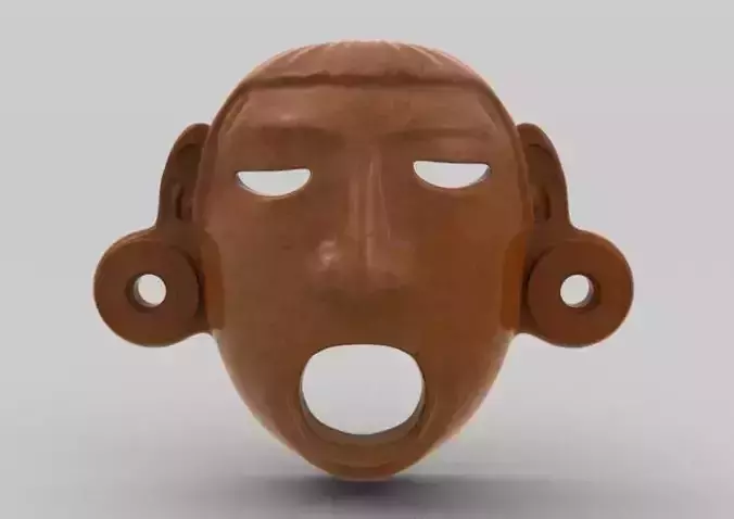 Aztec Mask Xipe-Totec 3D model