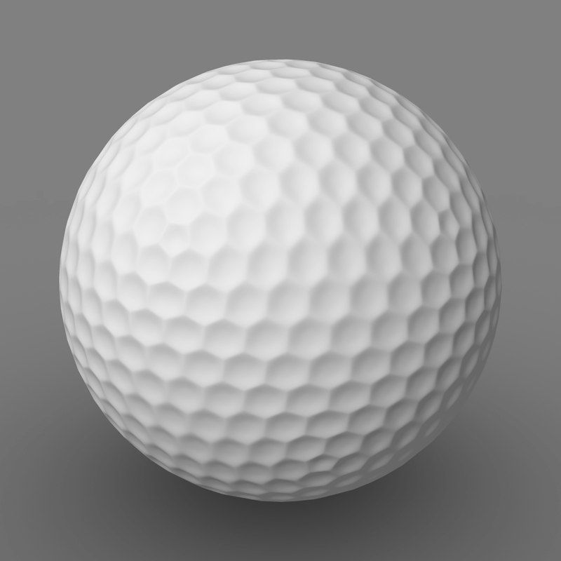 Golf ball 3D model 3D model_2