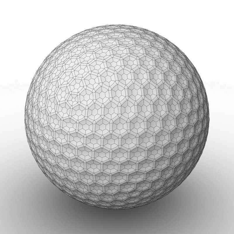Golf ball 3D model 3D model_1