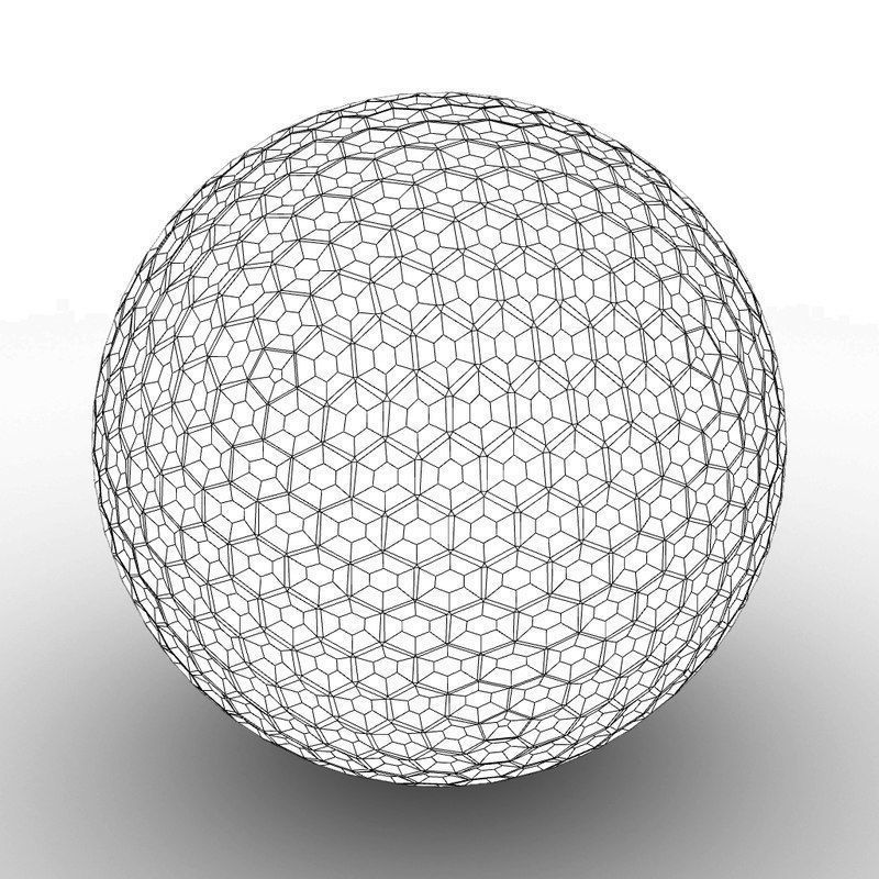 Golf ball 3D model 3D model_4