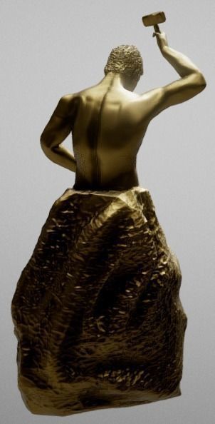 The Aprentice Sculture 3D print model_2
