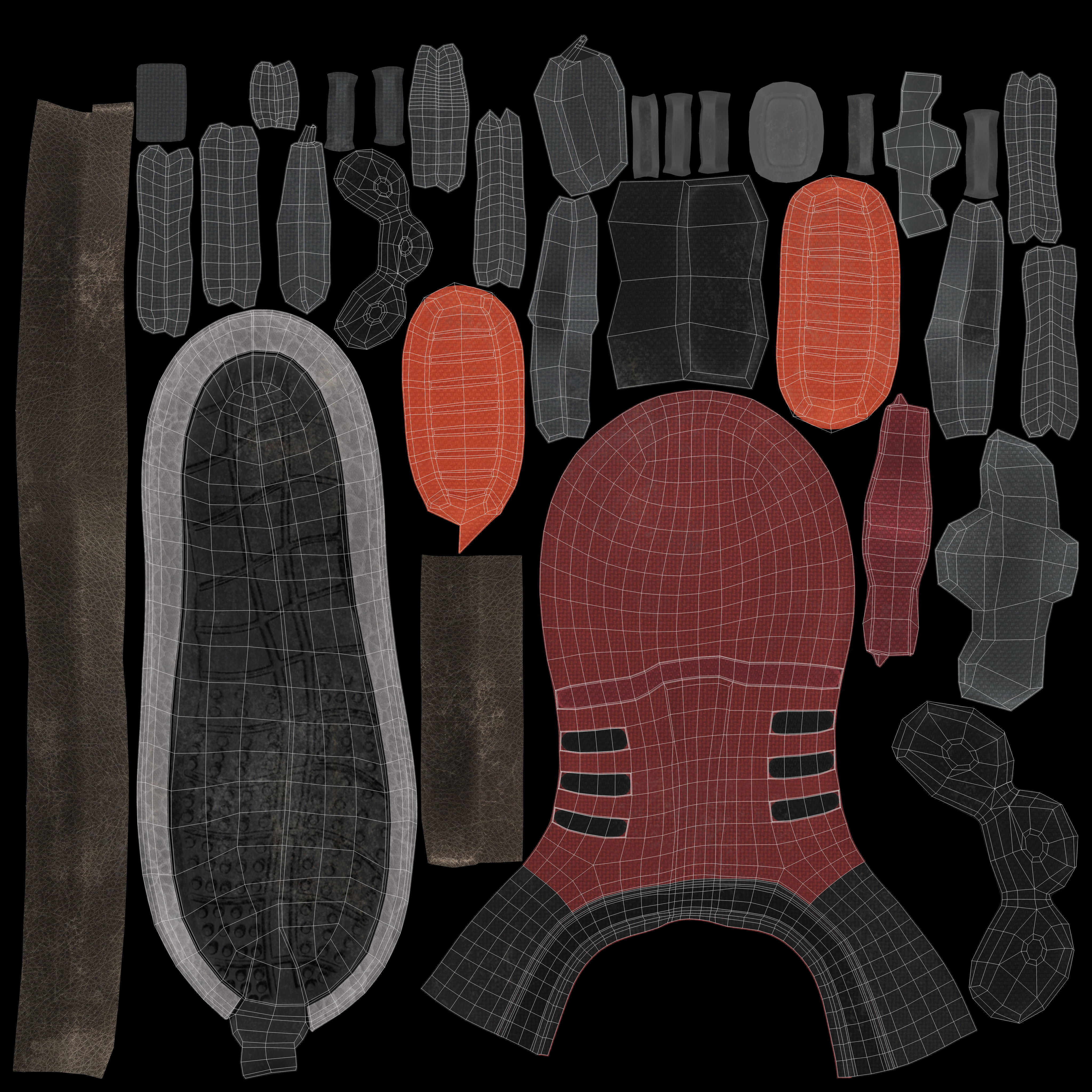 Cartoon Boy Rigged 3D model_25