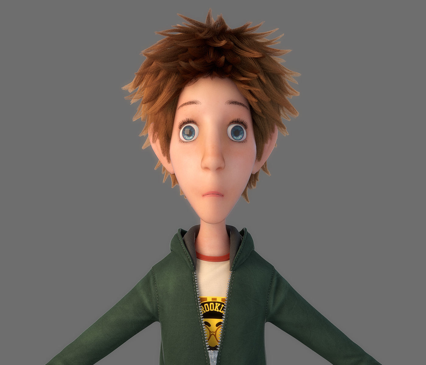 Cartoon Boy Rigged 3D model_2