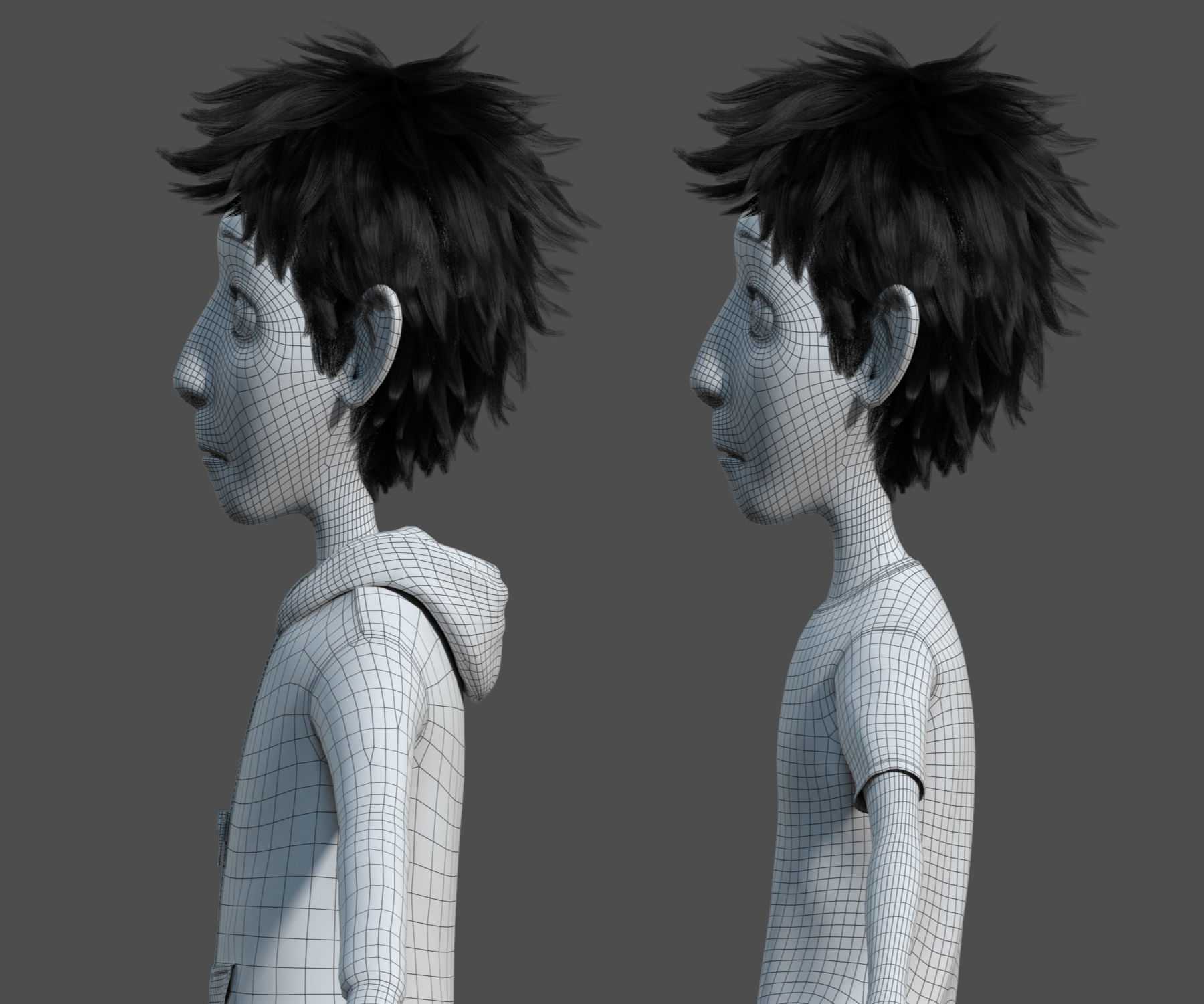Cartoon Boy Rigged 3D model_13