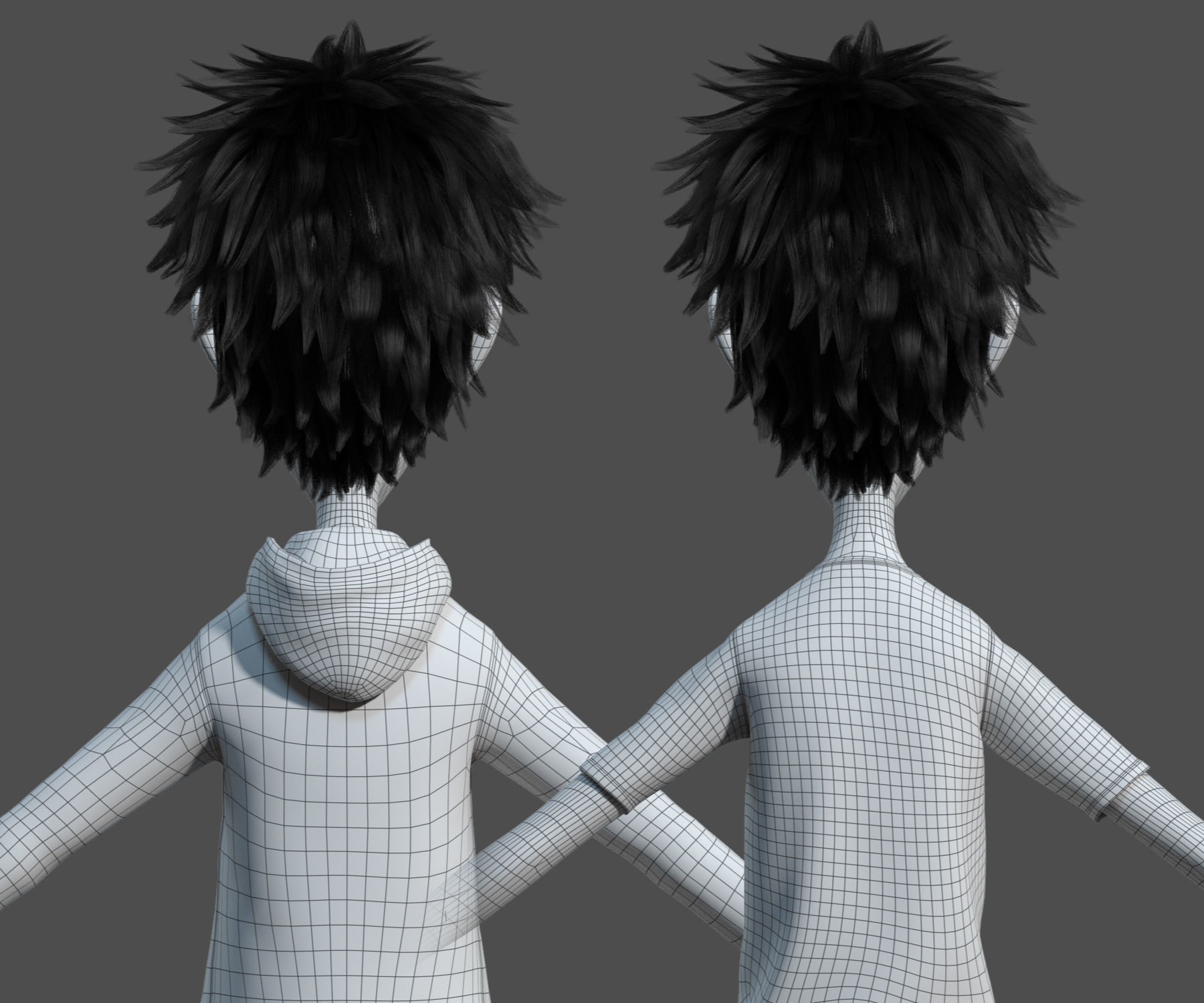 Cartoon Boy Rigged 3D model_14