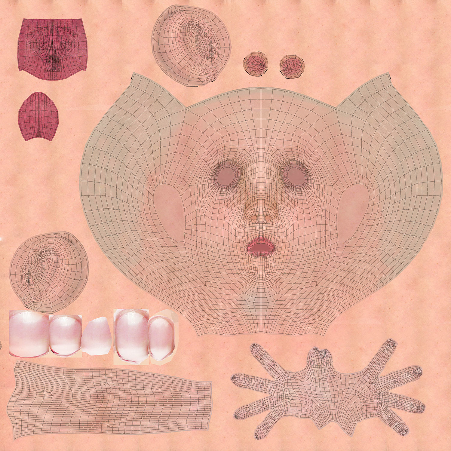 Cartoon Boy Rigged 3D model_24