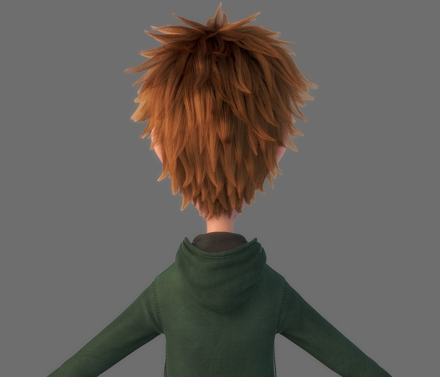 Cartoon Boy Rigged 3D model_5