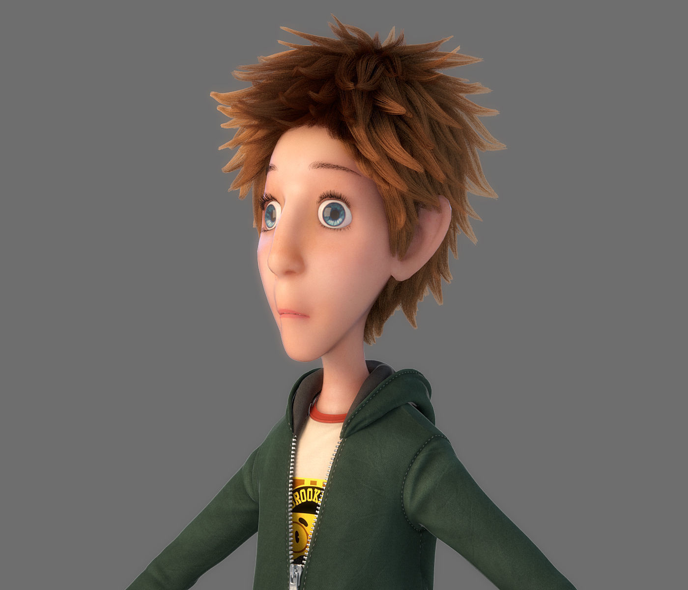 Cartoon Boy Rigged 3D model_3